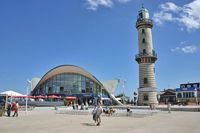 Teepott und Alter Leuchtturm Warnemünde